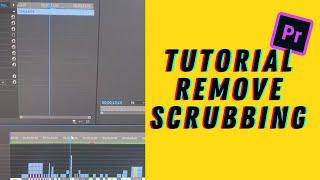 SHARING 30 SAAT : TUTORIAL REMOVE SCRUBBING (PREMIERE PRO)