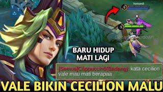 VALE MODE DENDAM PSIKOPAT! LOCK CECILION YANG SOMBONG BGT DI AWAL SAMPE ENDINGNYA MALU SENDIRI! MLBB