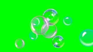 Moving Soap Bubble Green Screen Copyright Free