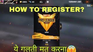 HOW TO REGISTER IN FFPL TOURNAMENT 2021||FREE FIRE NEW EVENT||FREE FIRE PRO LEAGUE TOURNAMENT 2021||