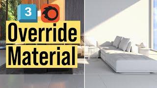How to Use Corona Render Override Material and How to Create Clay Renders