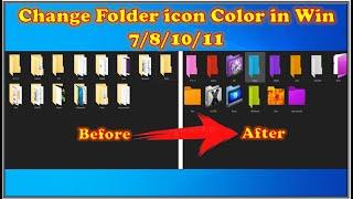 How to Change Your Folder icon Color | Easy way to change Folder color in Win 11 | 2022 trick |