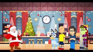 (Christmas Special) Bluey, Caillou, Clark and Abiuth Flores Animations Gets Grounded on Christmas