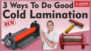  3 Simple Ways to Do Cold Lamination to make Stickers, Acrylic Lamination | AbhishekID.com