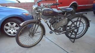 Vintage Everyday:  Original 1949 Whizzer J on a Schwinn WZ507 Frame, BF Goodrich