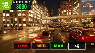 UNREAL ENGINE 5 | MATRIX  DEMO | 5900X RTX 3080 Benchmark | 4K | LOW | MED | MAX