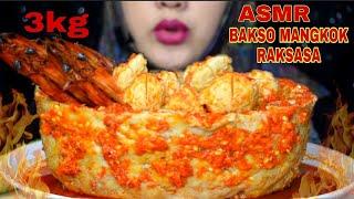 ASMR BAKSO MANGKOK LAVA RAKSASA||SUPER PEDAS||INDOMIE KARI || UDANG || ASMR INDONESIA