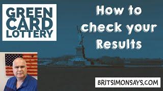 Green Card Lottery - how to check your entry without making a mistake on the DV Lottery