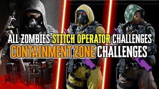 ALL STITCH OPERATOR MISSIONS FOR ZOMBIES (All 4 CONTAINMENT ZONE CHALLENGES) Season 1 Cold War
