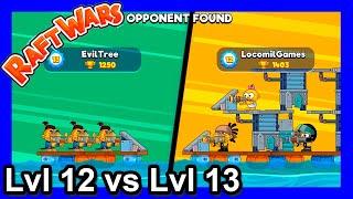 Raft Wars Multiplayer - Lvl12 vs Lvl13 - poki.com