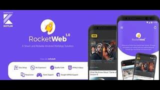 Free RocketWeb Android WebView App Template | 1 Dollar Tool.com