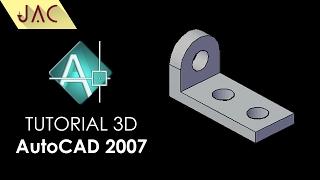 Tutorial 3D AutoCAD 2007 Basic | Ex : #3 [JAC Art Code]