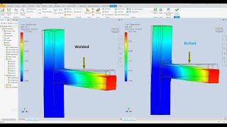 inventor 2024  Stress Analysis welded and bolted  structural Exercise 12