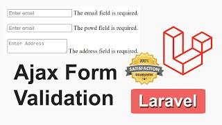 Ajax Form Validation In Laravel In Hindi | Laravel Form Validation Using Ajax