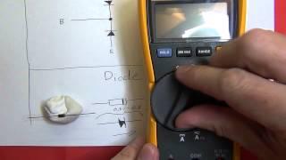 How to test a transistor and diode.