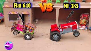 MF 385 VS Fiat 640 | Mini Millat Tractor Challenge #tractorchanllenge