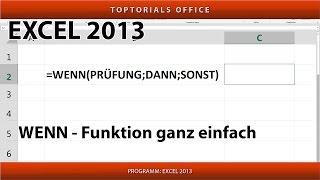 WENN Dann Sonst FUNKTION (Excel)