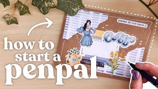 how to FIND and START a PEN PAL for beginners  | a beginners guide to pen pals