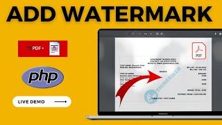 How to add watermark in PDF using PHP | Add watermark on PDF with Live Demo | TCPDF tutorial PHP