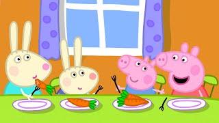 Dinner At Rebecca Rabbit's House  | Peppa Pig Official Full Episodes