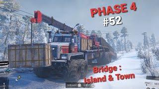 SnowRunner | Phase4 | Urska River, Amur | Bridge To Island & Town | MAX Twinsteer | Gameplay 52