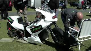 Lifebatt Electric Drag bike @Ramsey Sprint 2009 Isle of Man