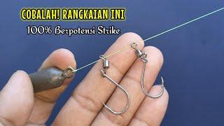 COBALAH RANGKAIAN INI!! 100% Lebih Berpotensi Strike, Rangkaian Pancing Dasaran