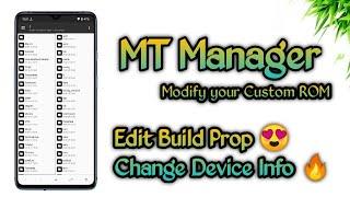 MT Manager - Modify your Custom ROM from your Device | Edit Build Prop , Change Device Info Easy