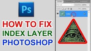 How to Fix Edit and Unlock Index Layer Photoshop