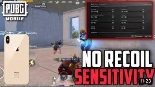 IPhone XS Max Best Pubg Mobile sensitivity | No recoil | 100%work