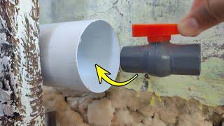 Amazing Tricks For You! Tricks to Connect Water Valves to Large Pvc Pipes - Plumber's Secret