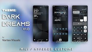 Black Dreams V1 | MIUI / HyperOS Custom Theme | Xiaomi Customz