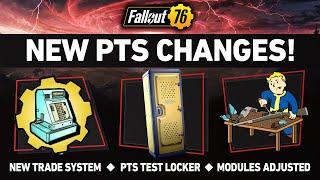 NEW Trade System Feature, PTS Test Locker and Module Adjustments | Fallout 76 Latest News