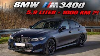 WAHNSINN! BMW M340d 2022 | 1000 km Reichweite mit 340 PS | 0-100 u 100-200