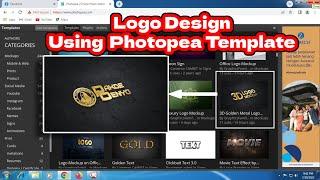 How to design a logo using a photopea template II The Best Photopea Design Logo Part 14