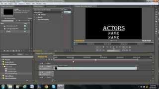 Rolling Credits Tutorial - Adobe Premiere Pro