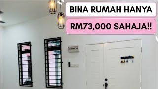 Bina rumah bajet bawah 100k !!! Pakej rumah murah RM73,000