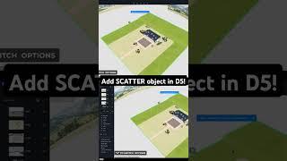 How to add SCATTER in D5 #d5render #d5scatter #architecture