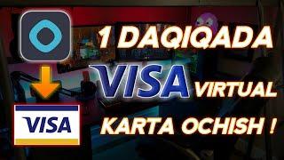 1 DAQIQADA VISA VIRTUAL KARTA OCHISH // 1 ДАКИКАДА ВИСА КАРТА ОЧИШ 