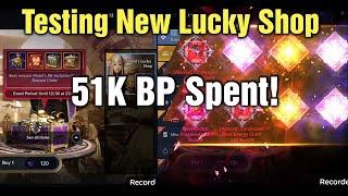 Black Desert Mobile Testing New Lucky Shop - 51K BP Spent!