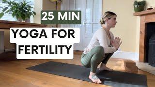 Yoga for fertility & trying to conceive | 25 mins | mixed levels | restorative | low impact yoga