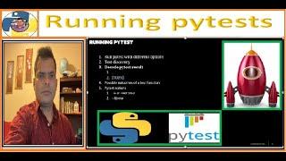 29. Running pytest | Tests discovery | Decode result | test outcomes | Options | Rajiv