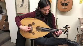 Old walnut turkish tuning oud made by Dimitris played by ILIAS