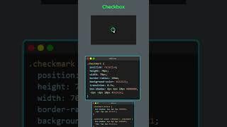 Checkbox with html & css #html #css #coding #programming