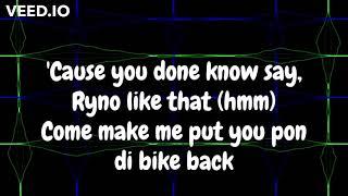 Blak Ryno   Bike Back Lyrics