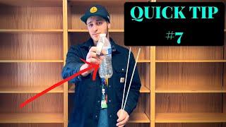 Electrician Quick Tip #7 Water Bottle Cable Tray Trick