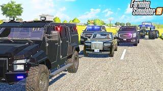 SECRET SERVICE MOTORCADE "ATTACKED" | S.W.A.T. | FARMING SIMULATOR 2019