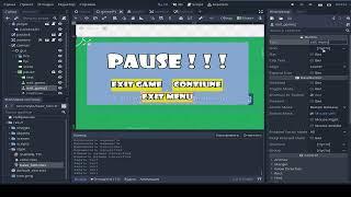 How to make pause for game godot engine