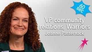 VP Community Relations I Joanne Pasternack I 60 Seconds