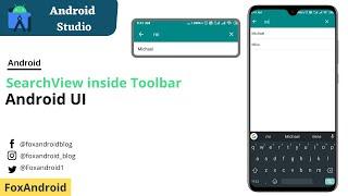 How to Add Search View in Toolbar in Android Studio | SearchView on Toolbar | Actionbar